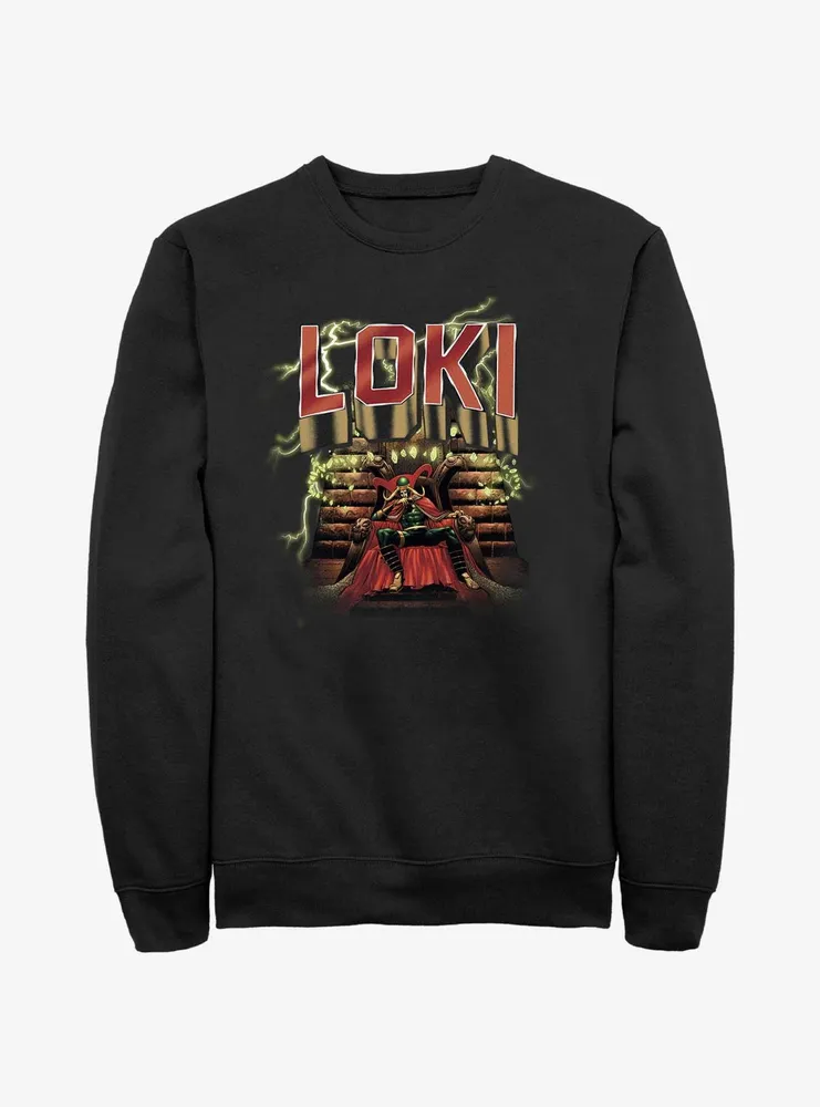 Marvel Loki Master Mischief Throne Sweatshirt