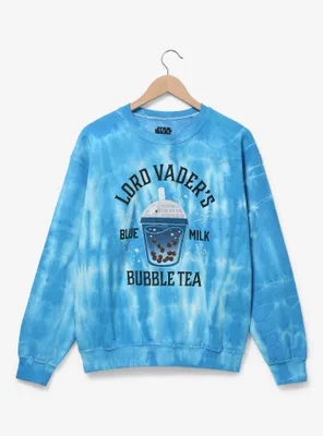 Star Wars Blue Milk Bubble Tea Tie-Dye Crewneck - BoxLunch Exclusive