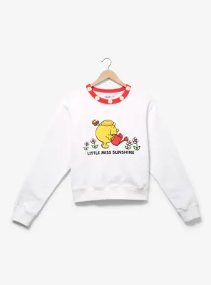 Samii Ryan Little Miss Sunshine Flowers Women's Cropped Crewneck