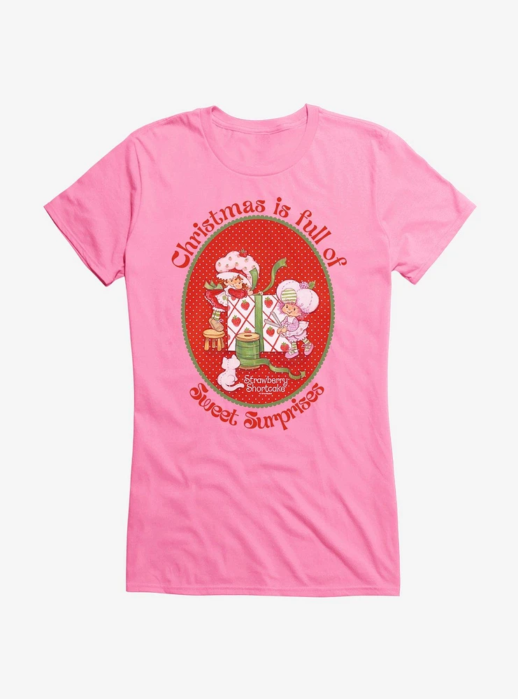 Strawberry Shortcake & Raspberry Tart Christmas Sweet Surprises Girls T-Shirt