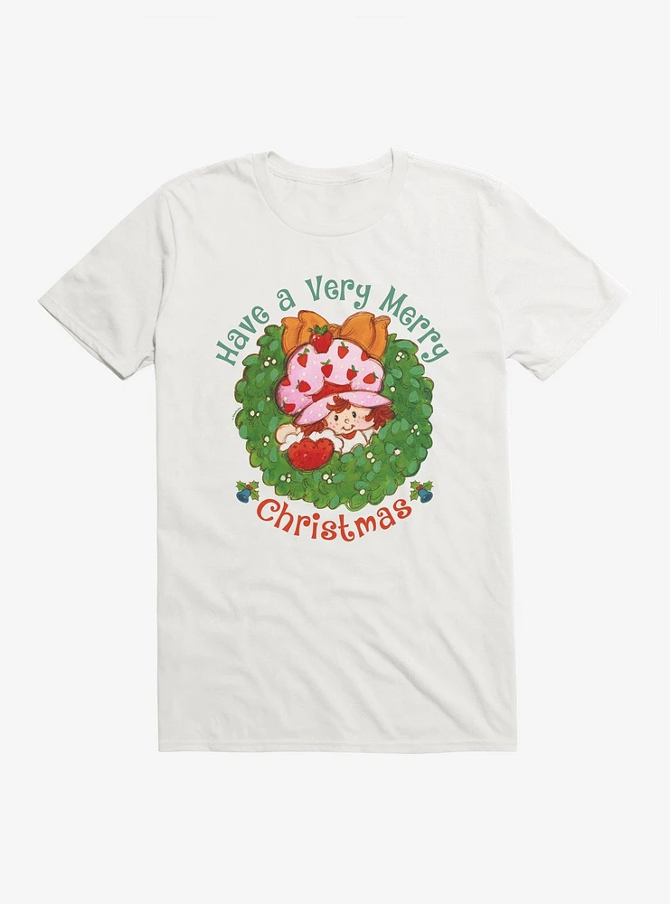Strawberry Shortcake Merry Christmas Wreath T-Shirt