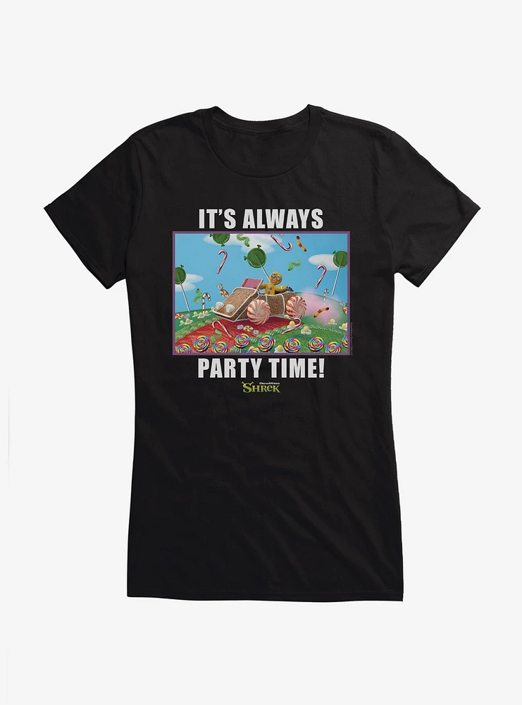 Shrek It's Always Party Time Girls T-Shirt