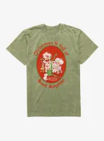 Strawberry Shortcake Christmas Sweet Surprises Mineral Wash T-Shirt