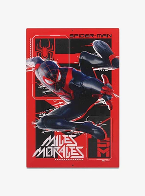 Marvel Spider-Man Miles Morales Metal Sign