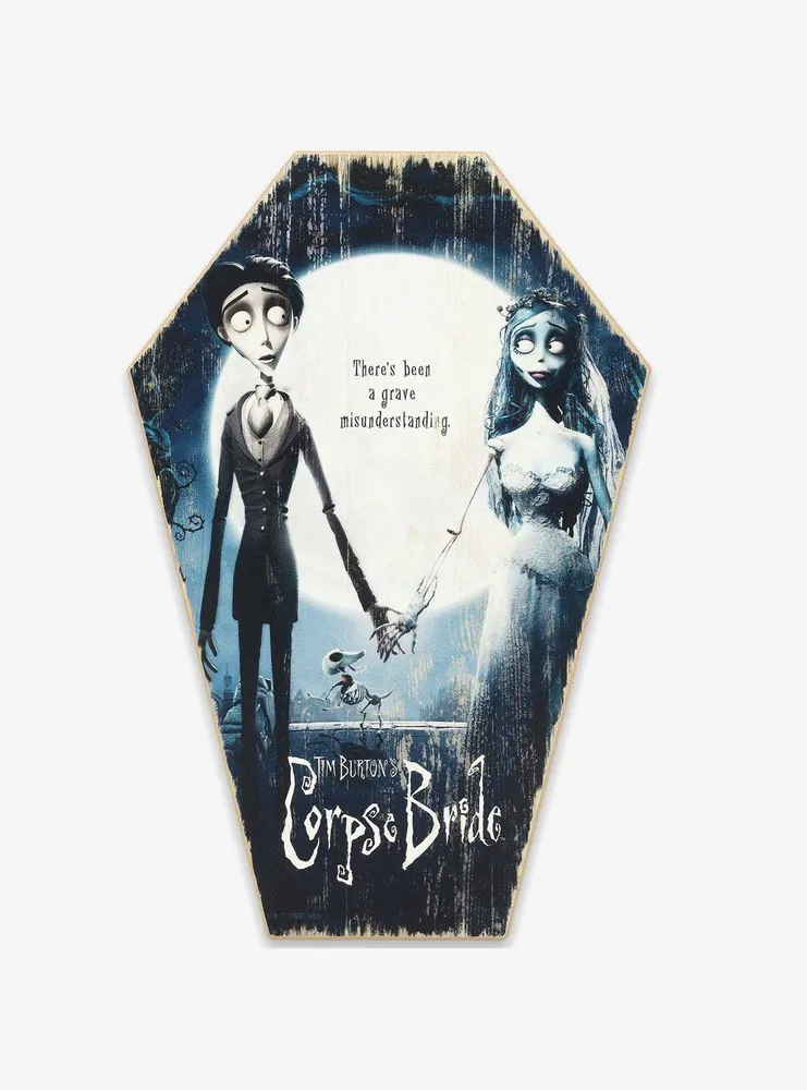 Corpse Bride Movie Poster Coffin Wood Wall Decor