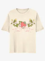 Strawberry Vines Boyfriend Fit Girls T-Shirt