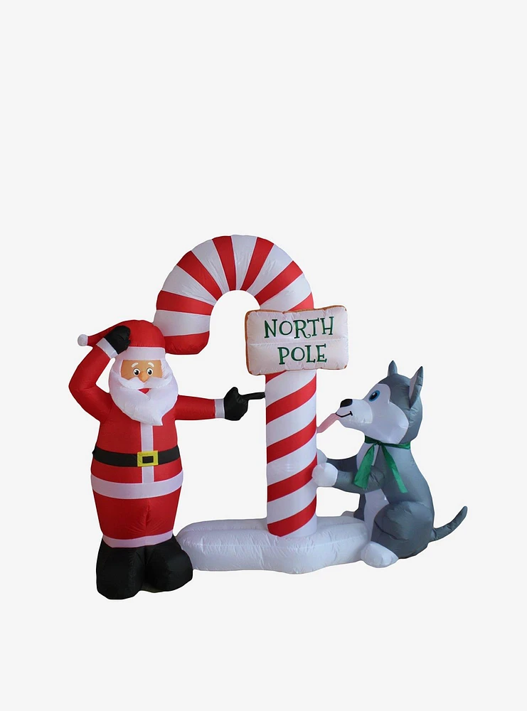 Santa's Doggy Dare Inflatable Decor