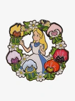 Disney Alice in Wonderland Alice Flower Wreath Enamel Pin — BoxLunch Exclusive