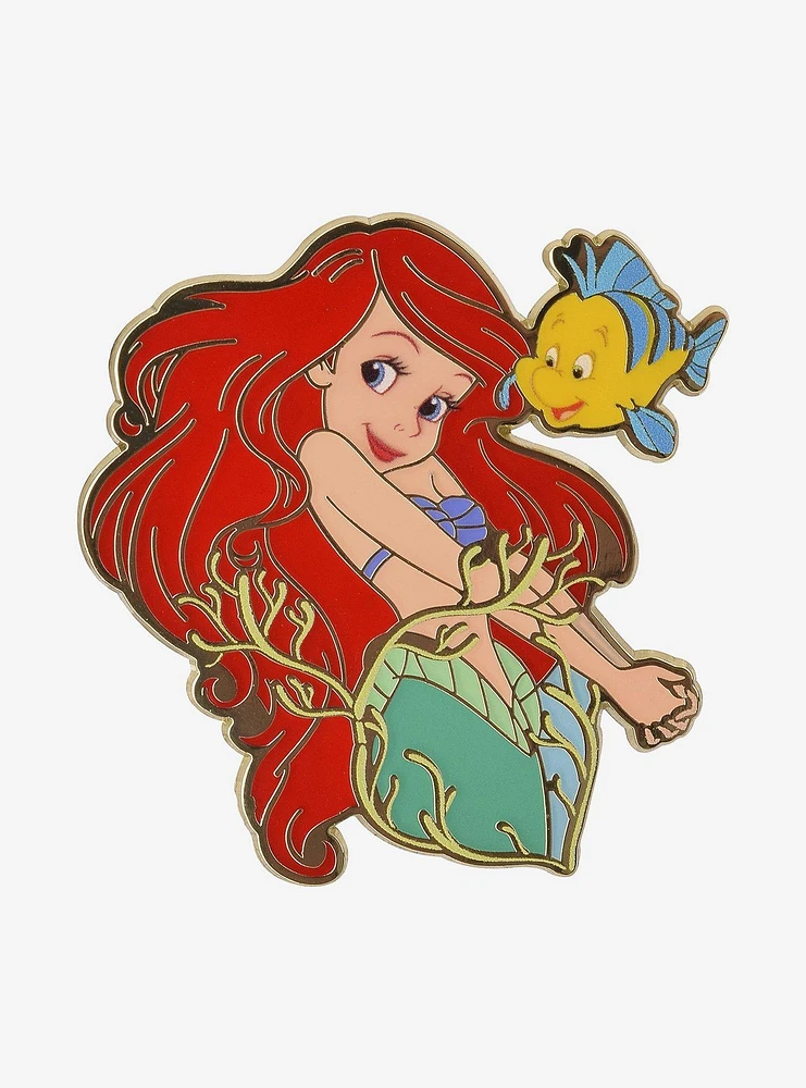 Disney The Little Mermaid Ariel and Flounder Enamel Pin — BoxLunch Exclusive