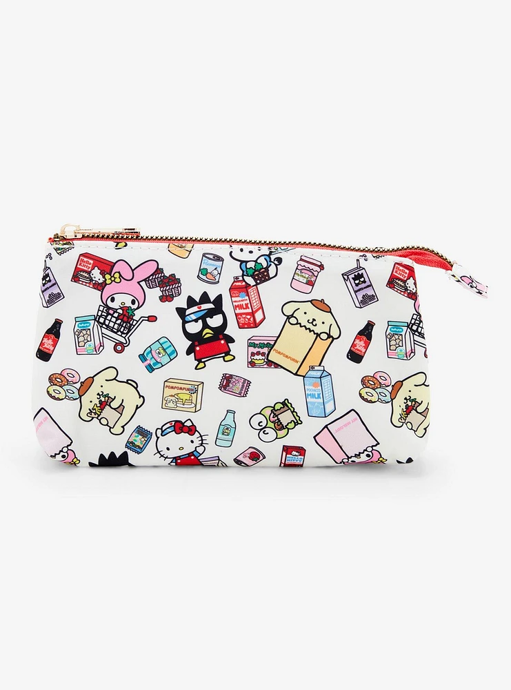 Sanrio Hello Kitty and Friends Kawaii Mart Allover Print Makeup Bag - BoxLunch Exclusive