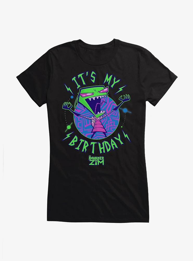 Invader Zim Planetary Birthday Girls T-Shirt