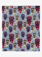 Marvel Ant-Man Quantumania Chibi Team Silk Touch Throw Blanket