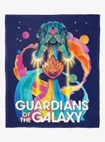 Marvel Guardians of the Galaxy: Vol. 3 Psychedelic Space Ship Silk Touch Throw Blanket