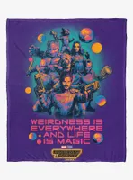 Marvel Guardians of the Galaxy: Vol. 3 Weirdness Is Everywhere Silk Touch Throw Blanket