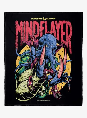 Dungeons & Dragons Mind Flayer Silk Touch Throw Blanket