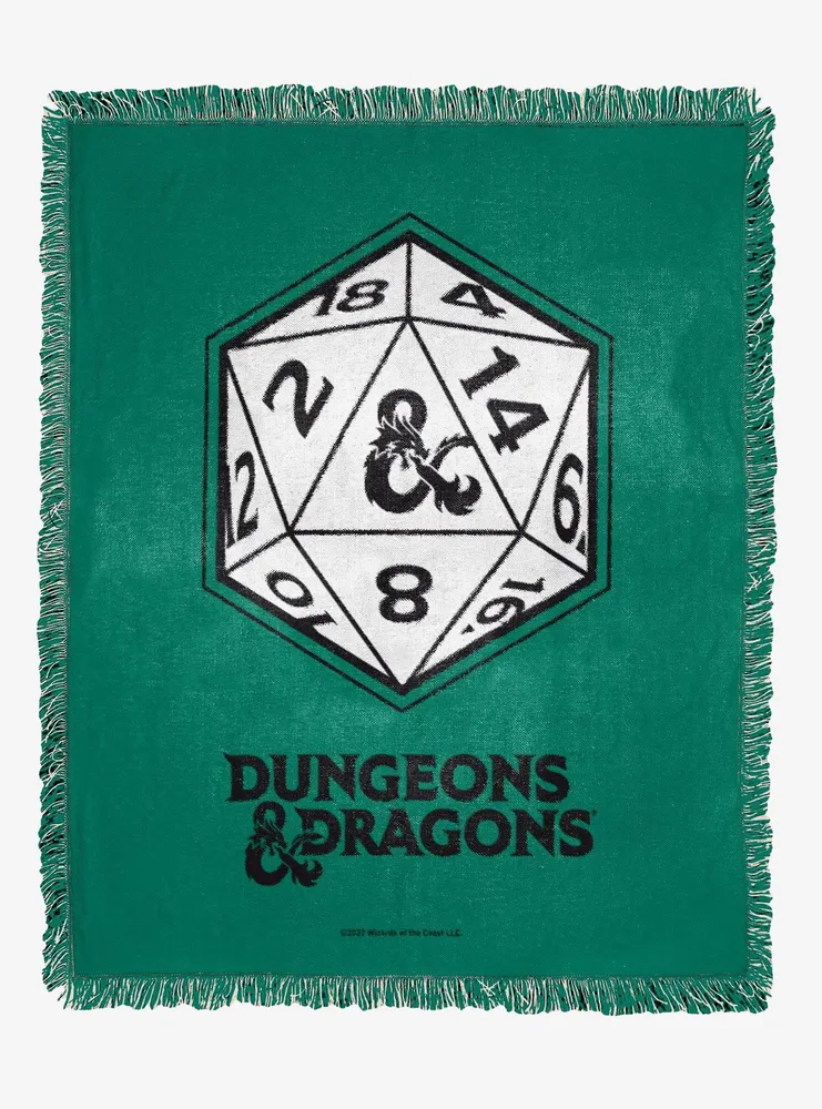 Dungeons & Dragons Dice Jacquard Throw