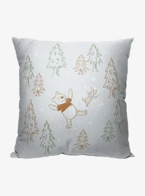 Disney Winnie The Pooh Snow Angels Printed Throw Pillow