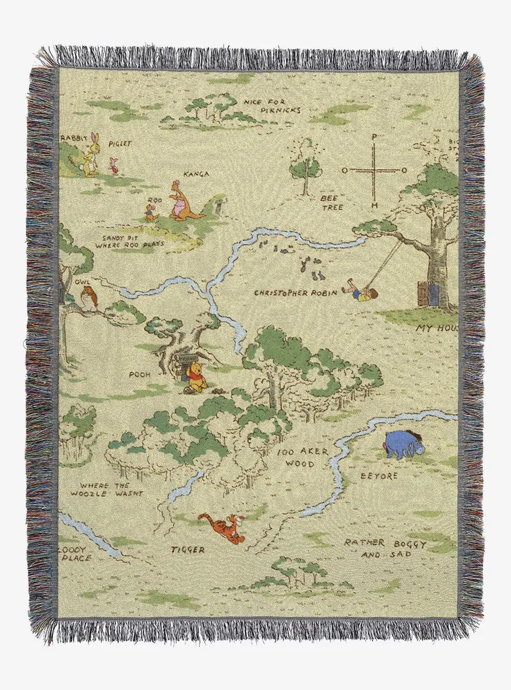 Disney Winnie The Pooh Hundred Acre Woods Tapestry Throw