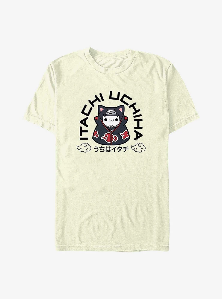 Naruto Itachi Uchiha Cat T-Shirt