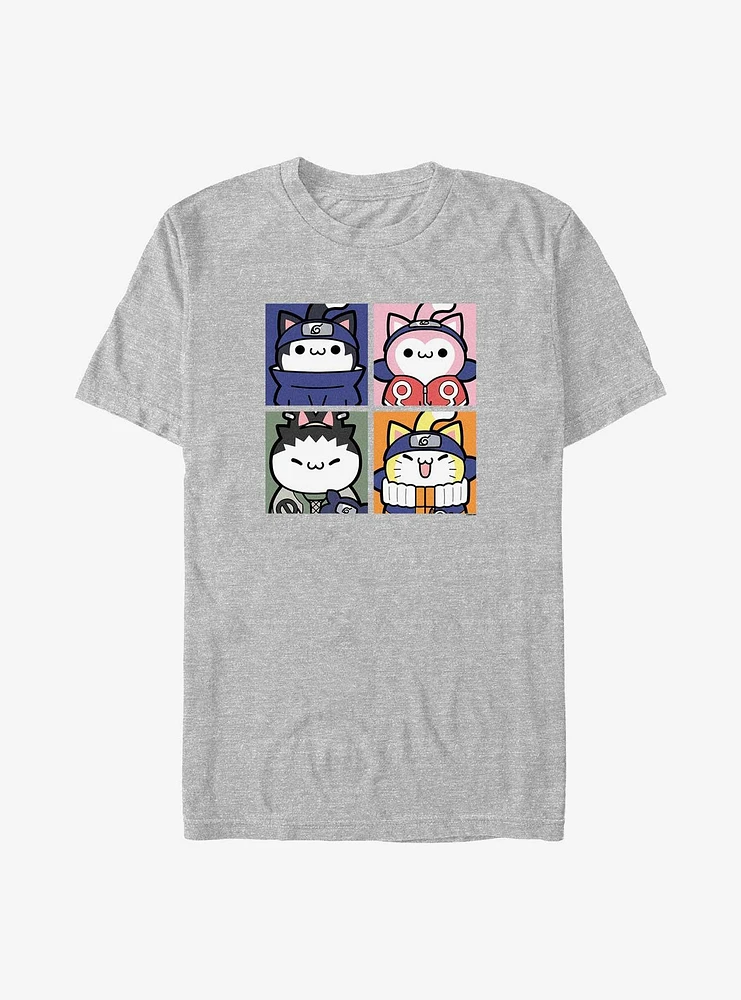 Naruto Cat Team Sasuke Sakura Shikamaru and T-Shirt