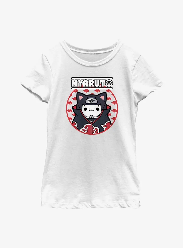 Naruto Nyaruto Itachi Cat Youth Girls T-Shirt