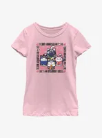 Naruto Nyaruto Team Kakashi Cats Youth Girls T-Shirt