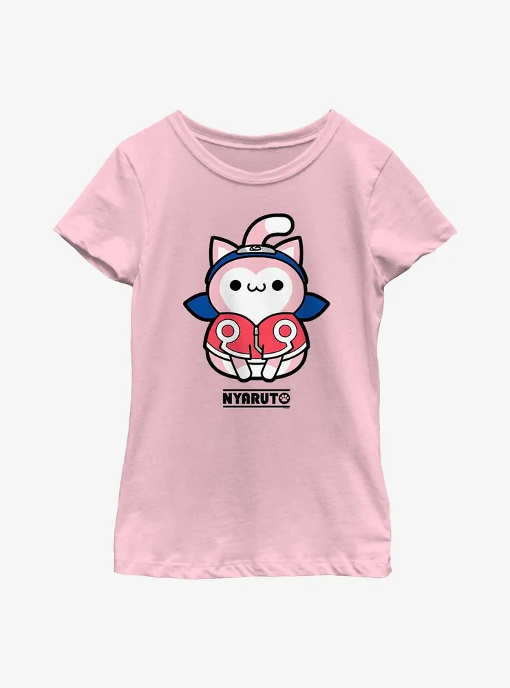 Naruto Nyaruto Sakura Cat Youth Girls T-Shirt