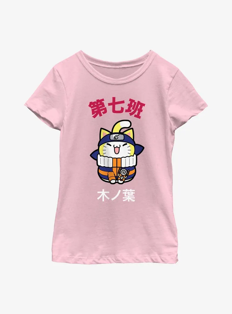 Naruto Nyaruto Cat Youth Girls T-Shirt