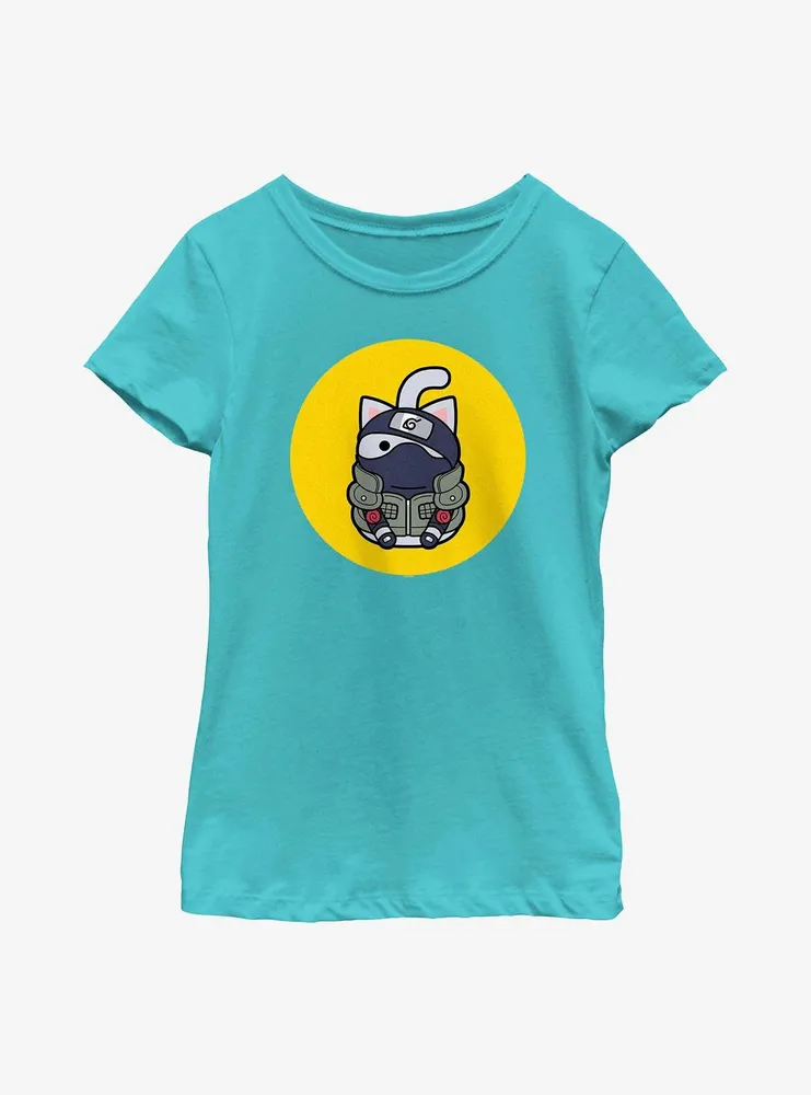 Naruto Cat Kakashi Youth Girls T-Shirt