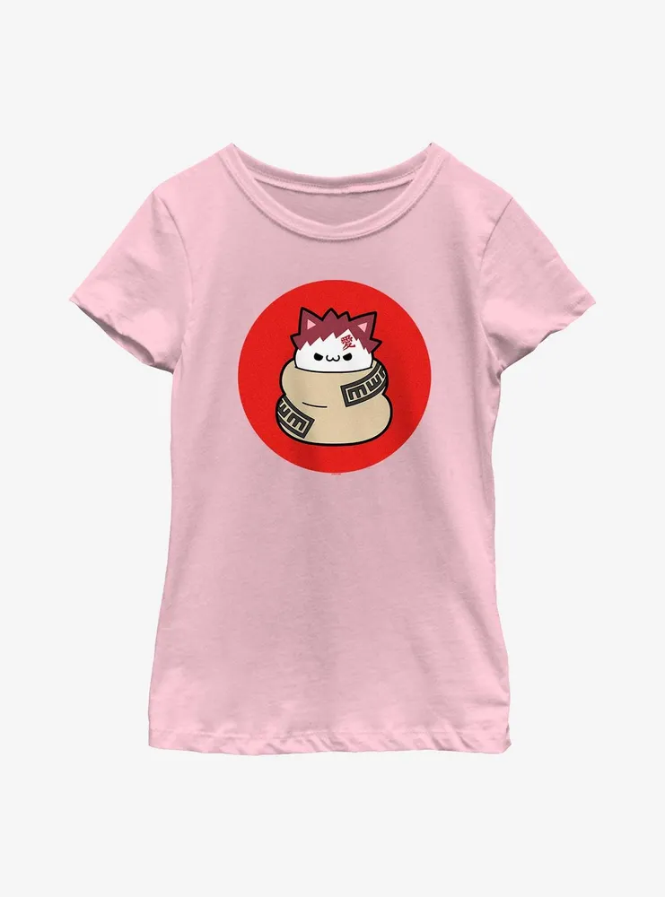 Naruto Cat Gaara Youth Girls T-Shirt