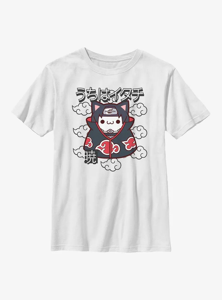 Naruto Itachi Cat Clouds Youth T-Shirt