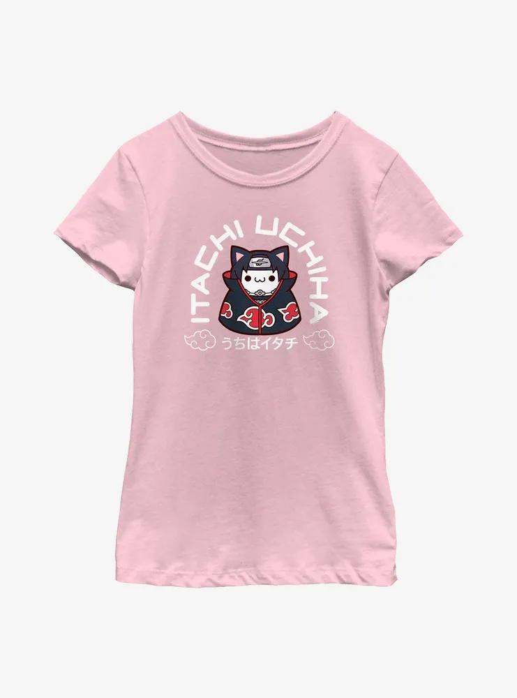 Naruto Ninja Cat Itachi Uchiha Youth Girls T-Shirt