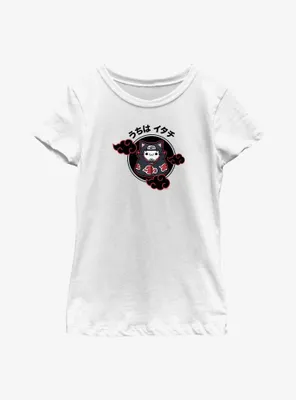 Naruto Itachi Cat Uchiha Badge Youth Girls T-Shirt