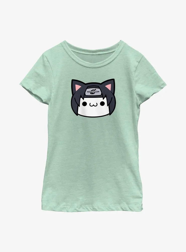 Naruto Itachi Cat Face Youth Girls T-Shirt