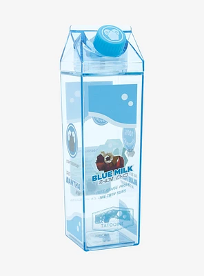 Star Wars Blue Milk Carton Water Bottle