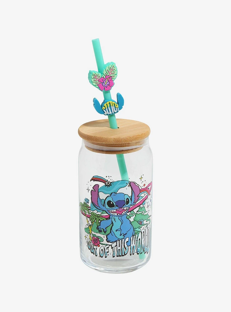 Disney Lilo & Stitch Tropical Glass Travel Cup