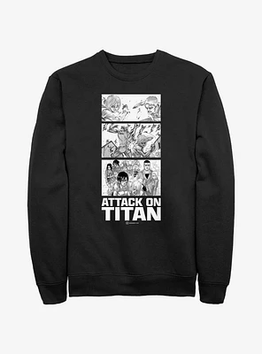 Attack on Titan Annie vs Reiner Panels Sweatshirt