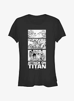 Attack on Titan Annie vs Reiner Panels Girls T-Shirt