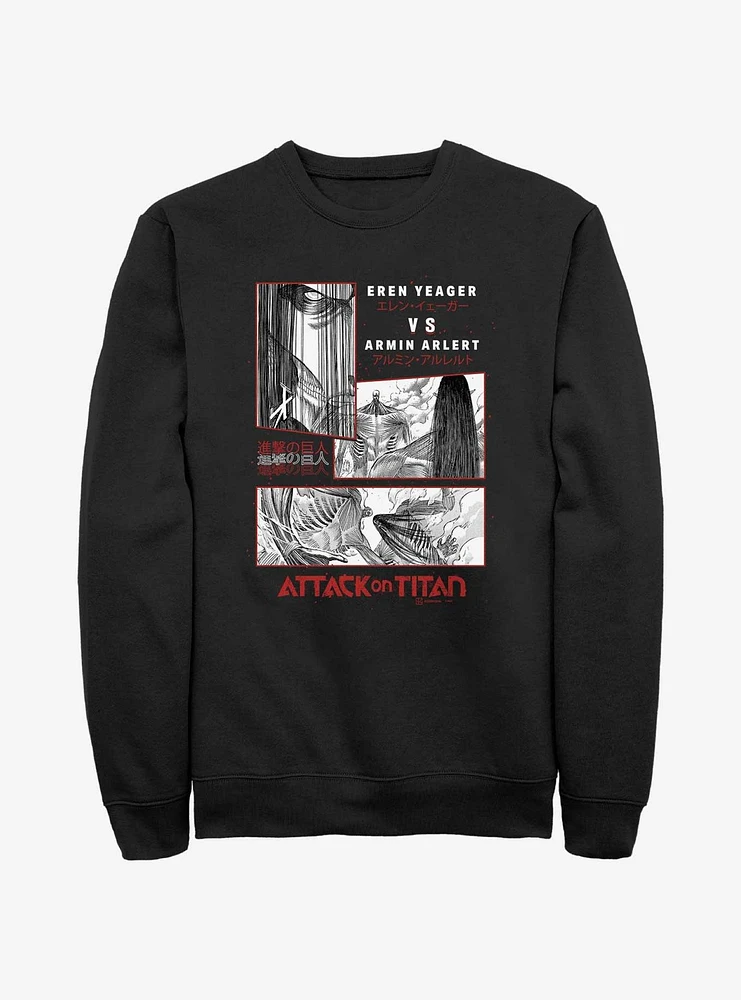 Attack on Titan Eren vs Armin Sweatshirt