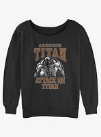 Attack on Titan Armored Reiner Girls Slouchy Sweatshirt