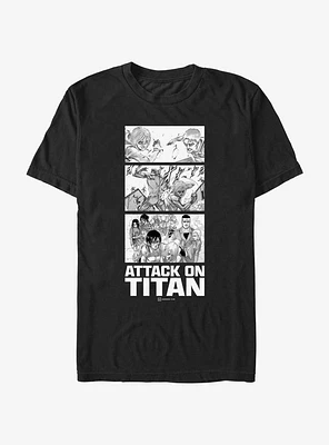 Attack on Titan Annie vs Reiner Panels T-Shirt