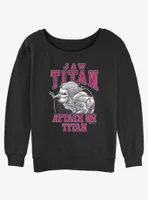 Attack on Titan Jaw Falco Womens Slouchy Sweatshirt