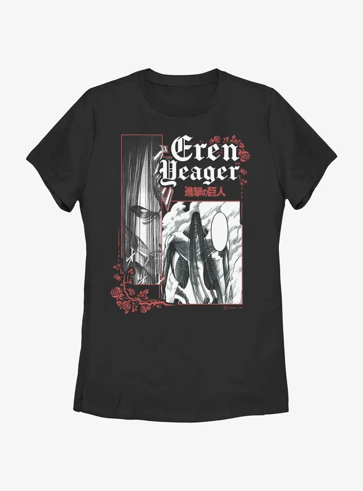 Attack on Titan Goth Colossal Eren Womens T-Shirt