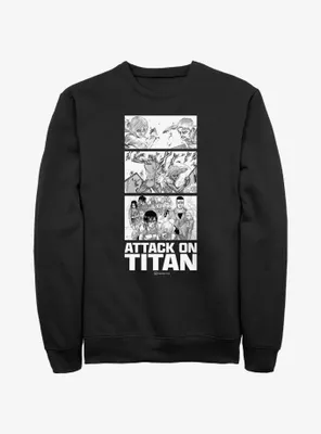 Attack on Titan Annie vs Reiner Panels Sweatshirt