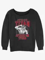 Attack on Titan Eren Womens Slouchy Sweatshirt