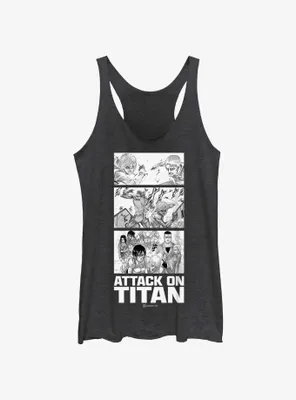 Attack on Titan Annie vs Reiner Panels Womens Tank Top