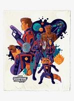 Marvel Guardians of the Galaxy: Vol. 3 Galactic Pop Art Silk Touch Throw Blanket