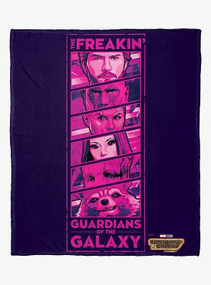 Marvel Guardians of the Galaxy: Vol. 3 The Freakin Guardians Silk Touch Throw Blanket