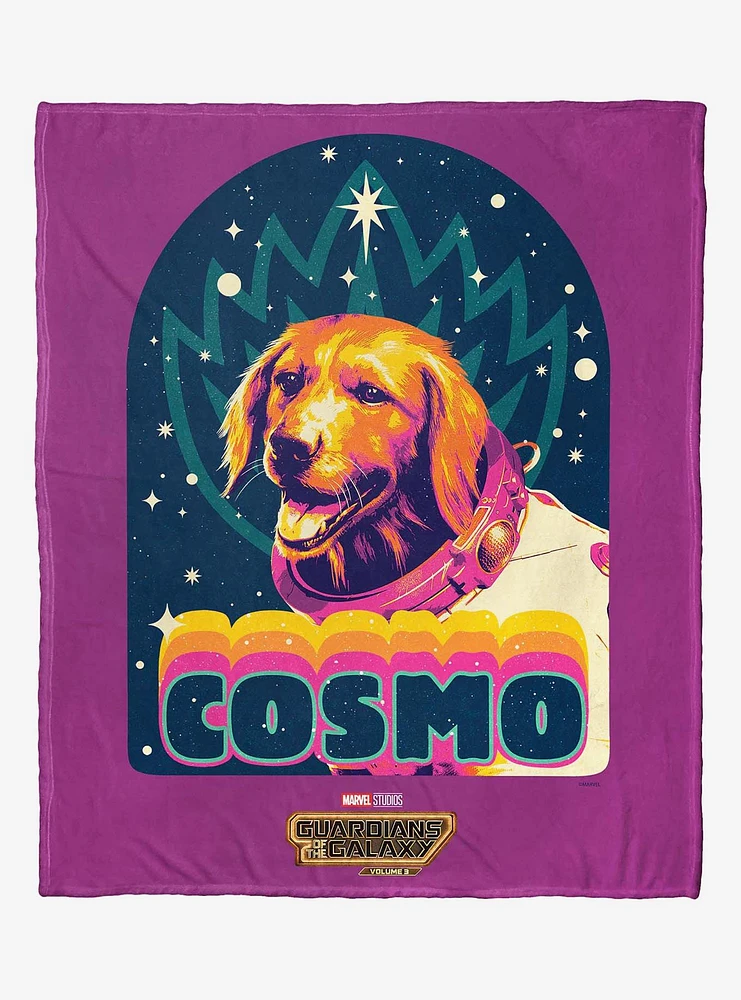 Marvel Guardians of the Galaxy: Vol. 3 Cosmo The Space Dog Silk Touch Throw Blanket