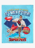 DC League Of Super-Pets Walk O' Clock Silk Touch Throw Blanket